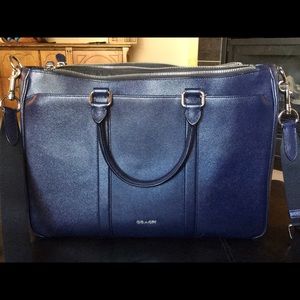 Coach laptop bag navy